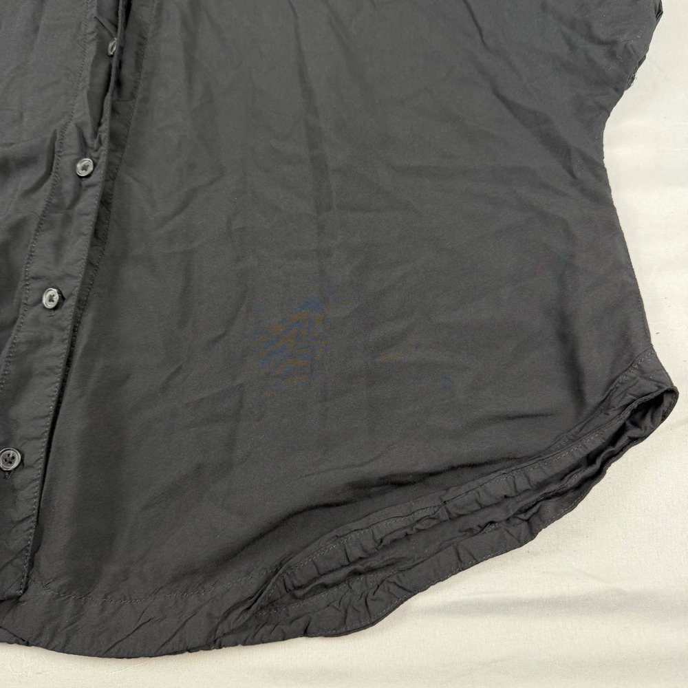 We The Free Black Collared Button Up Short Sleeve Oversized Shirt Extra Large‎ - Picture 3 of 11